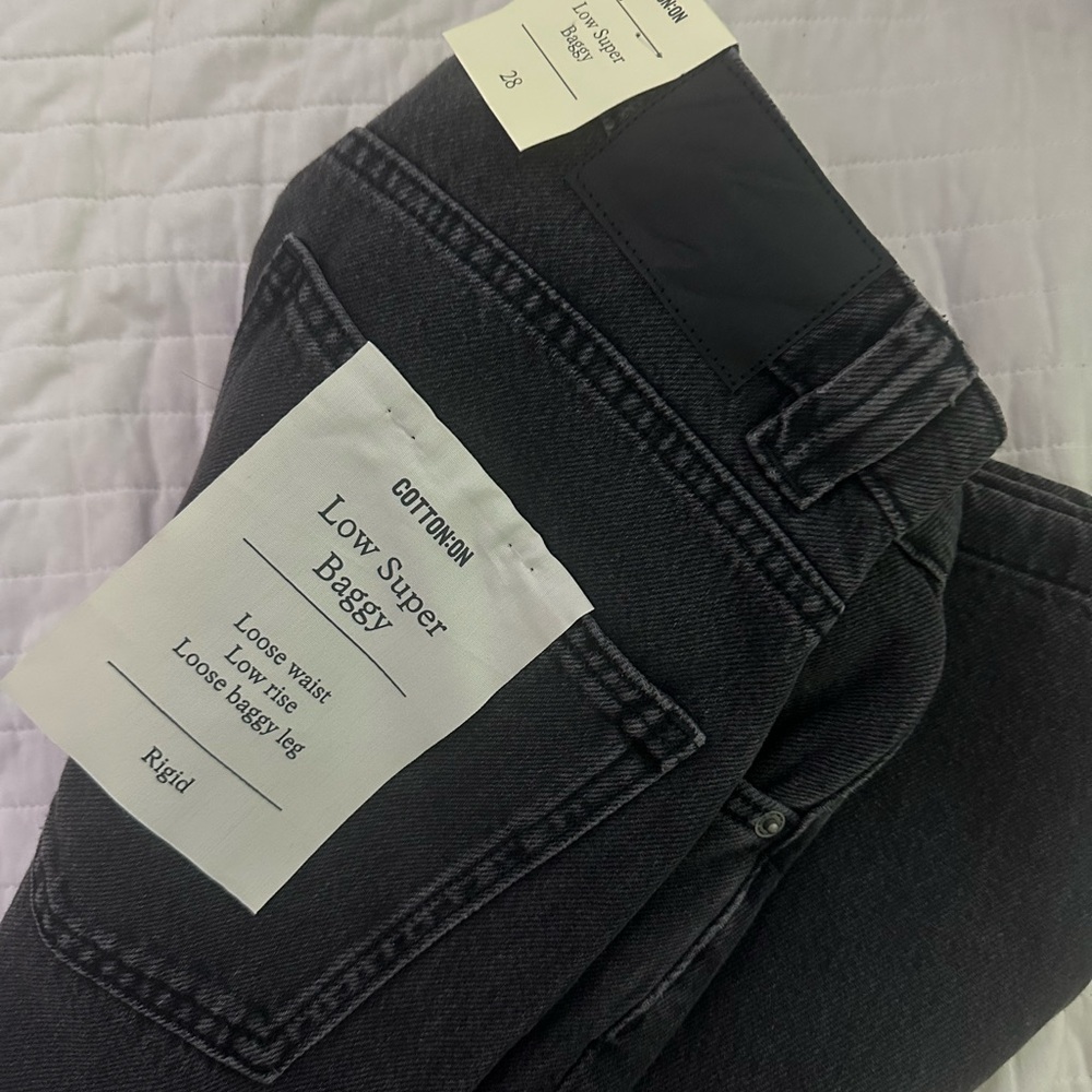 Cotton On Women's Boyfriend Jeans - Dark Gray